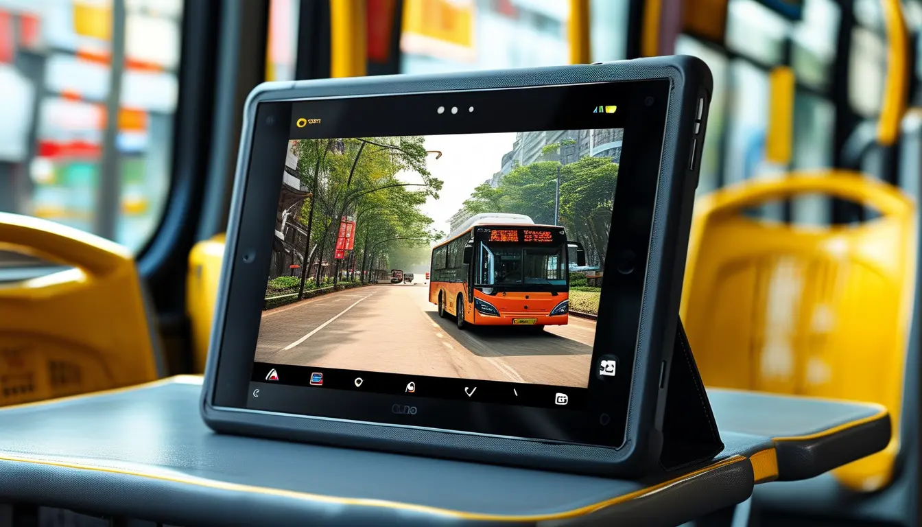 Rugged Android Tablet For Public Bus Transportation