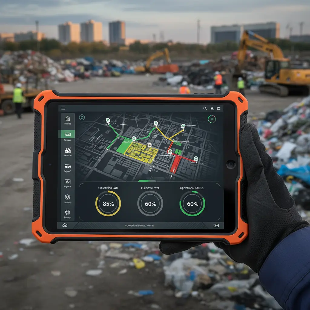 Tablet Industrial Android For Waste Management