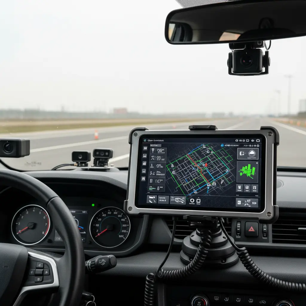 1000 Nits Vehicle Rugged Tablet Android For Autonomous Driving Test