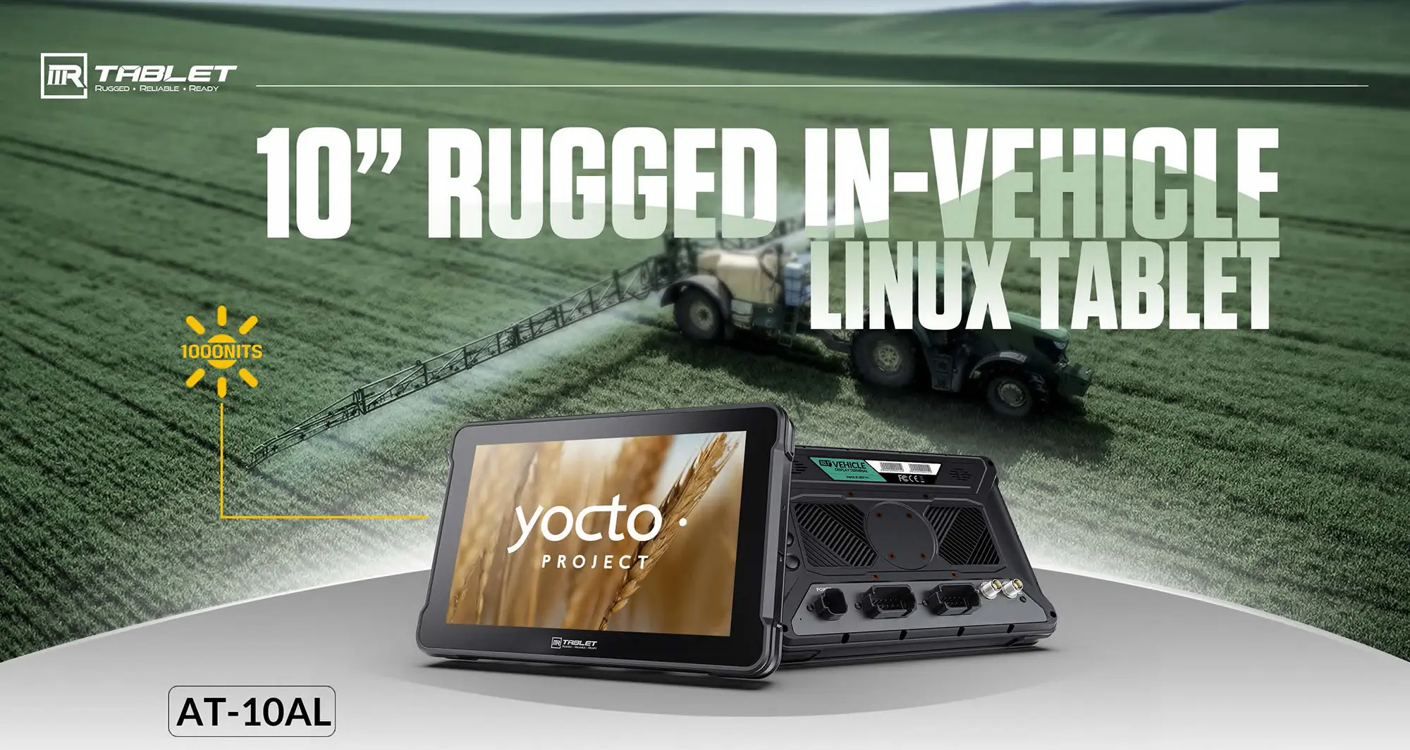 10 inch in-vehicle rugged tablet pc with Linux system