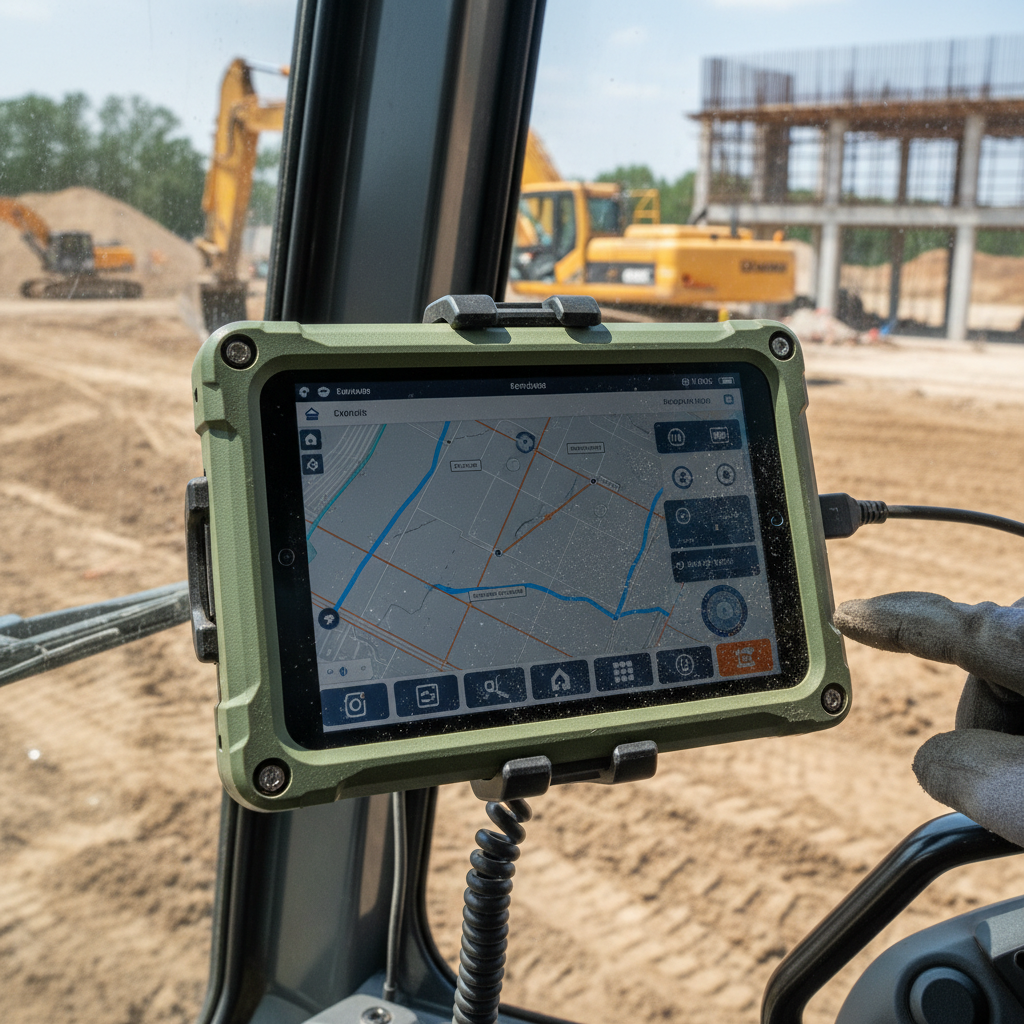 Tablet Industrial Android For Construction Site Machinery