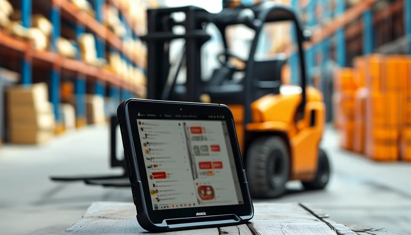 Android Rugged Tablet Pc For Forklift Safety Systems