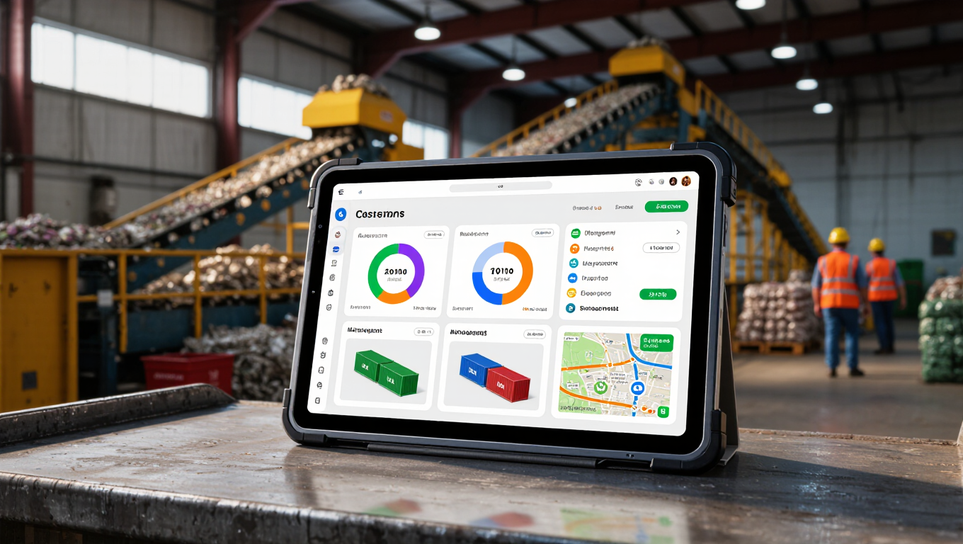 Android Industrial Grade Tablet Pc For Waste Management