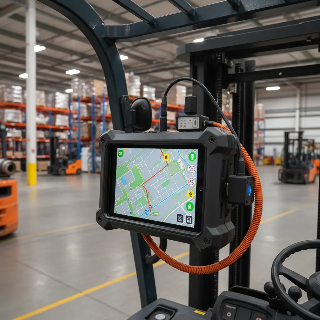 Android Tablet Ip67 Gps Navigator 4g For Forklift Safety Systems
