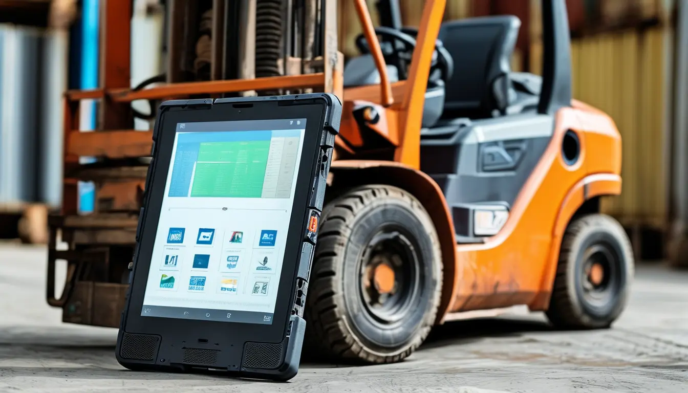 7 Inch Rugged Tablet Android Nfc For Forklift Safety Systems
