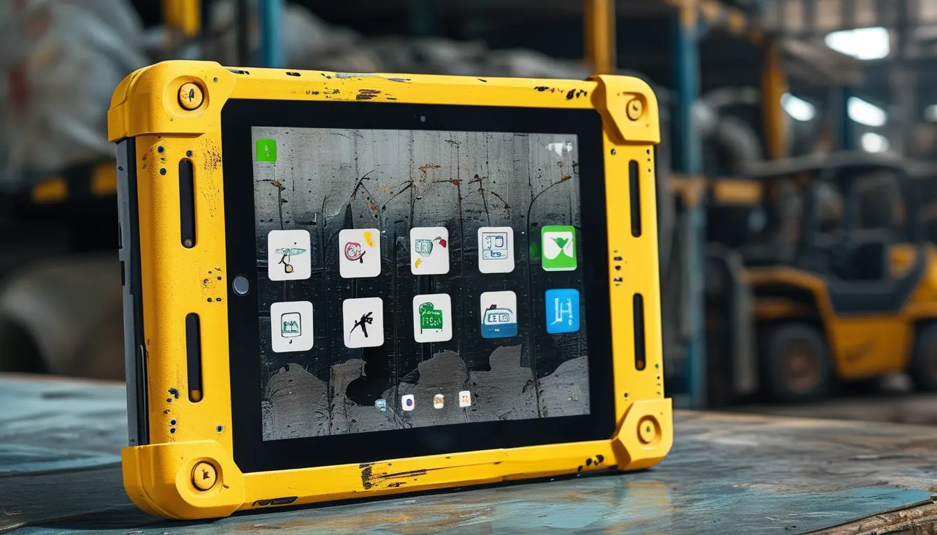 Industrial Android Rugged Tablet For Waste Management
