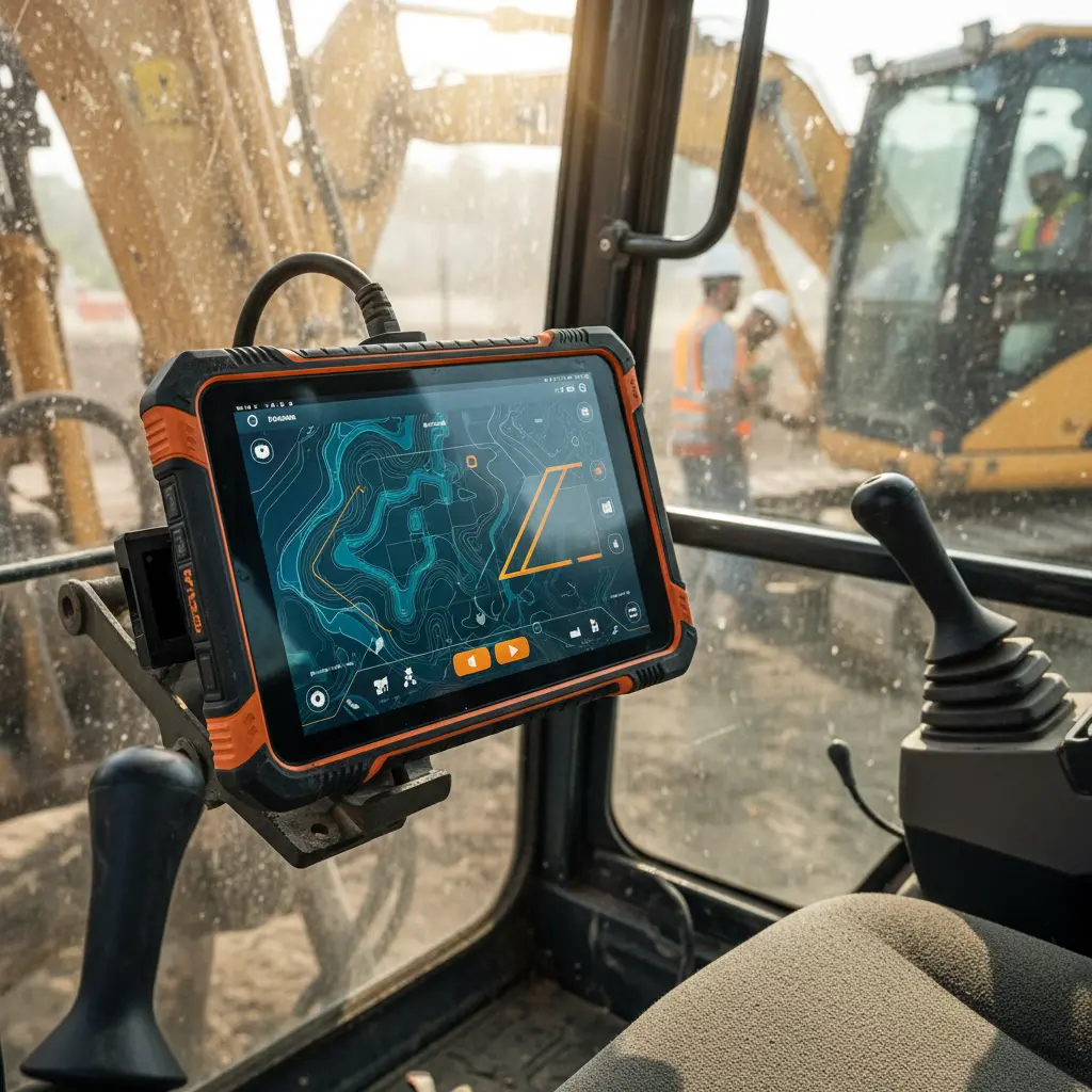 Industrial Tablet Android For Construction Site Machinery