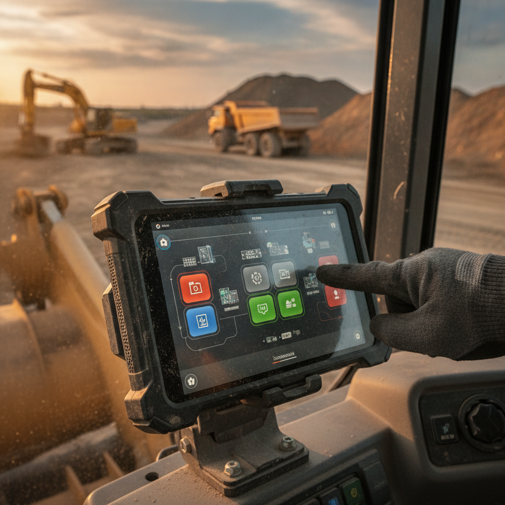 Rugged Tablet Android For Construction Site Machinery