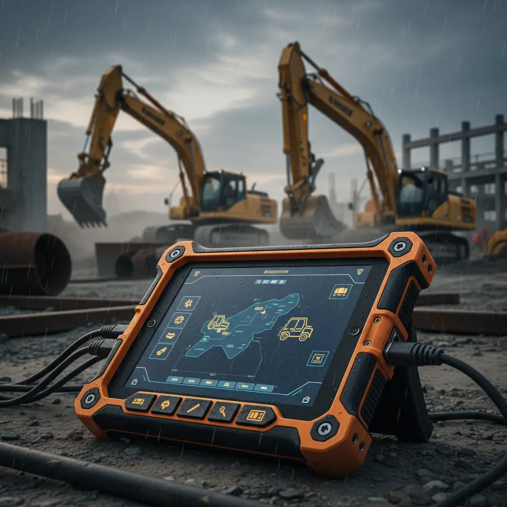 Industrial Android Rugged Tablet For Construction Site Machinery