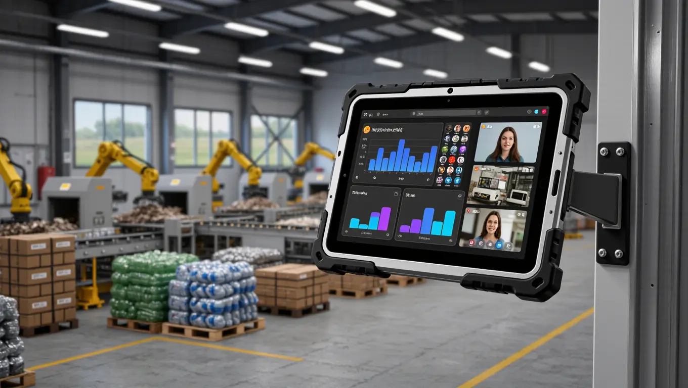 Industrial Tablet Android For Waste Management