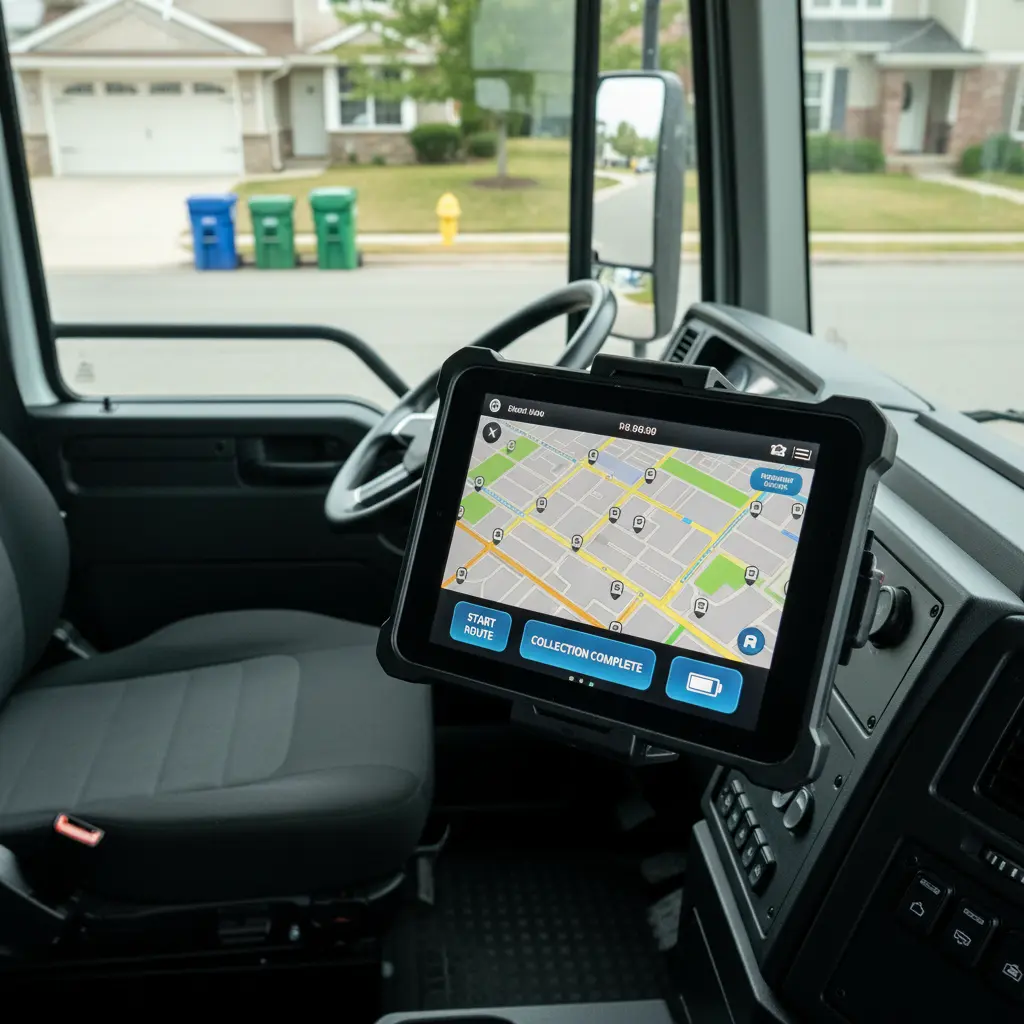 Android Tablet Vehicle All In One For Waste Management