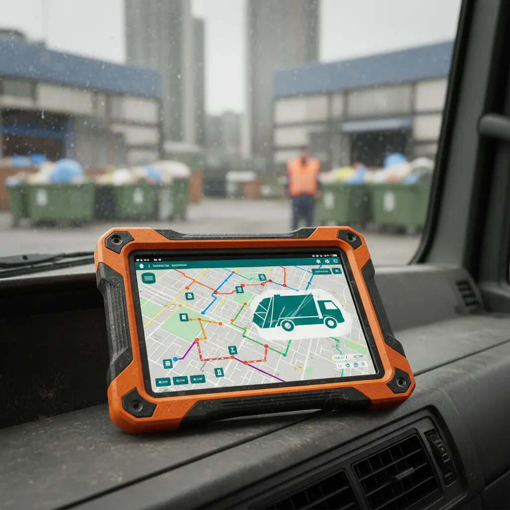 Rugged Android Tablet For Waste Management
