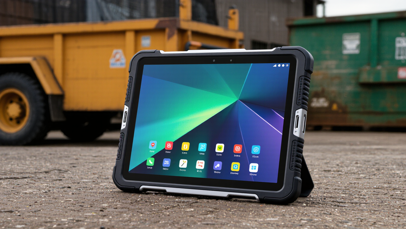 7 Inch Android 11.0 Rugged Tablet Gms For Waste Management
