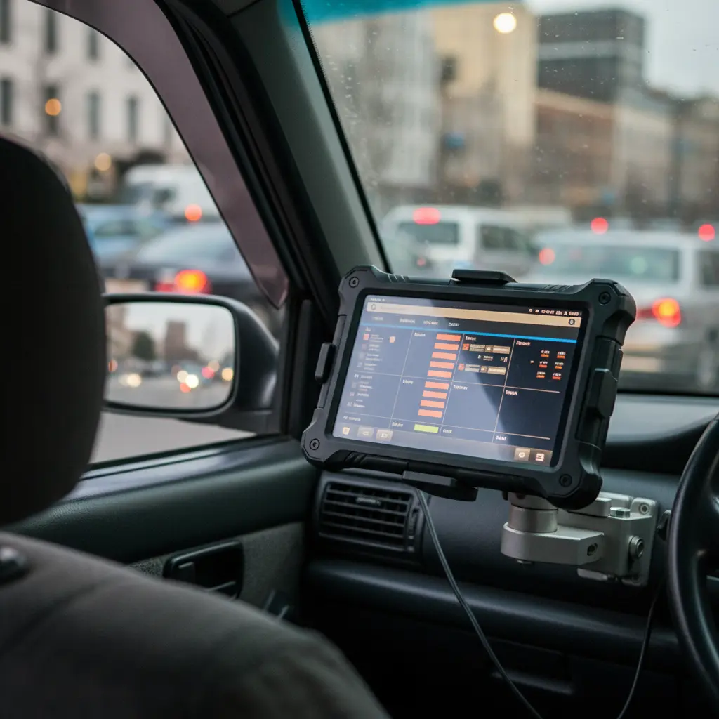 Rugged Android Tablet For Taxi Dispatching