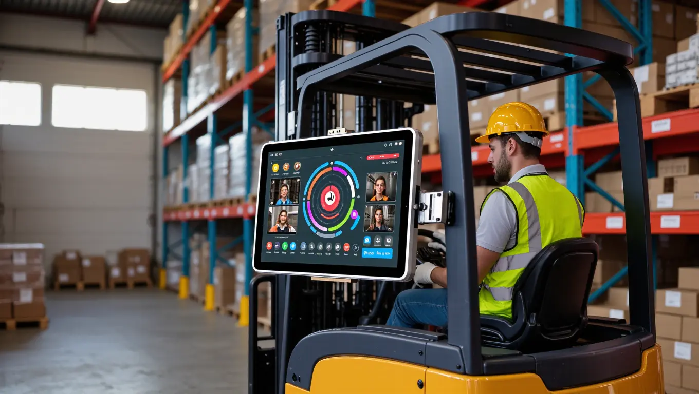 Industrial Tablet Android For Forklift Safety Systems